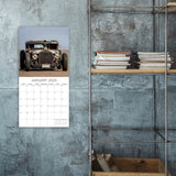 Custom Cars - 2024 Square Wall Calendar 16 Month Planner Christmas New Year Gift - Side View
