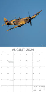 Spitfires - 2024 Square Wall Calendar 16 Months Planner Christmas New Year Gift