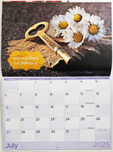 Friendship 2025 Rectangle Wall Calendar 16 Months Hanging Planner New Year Gift - Front View