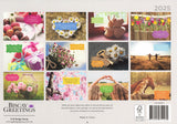Friendship 2025 Rectangle Wall Calendar 16 Months Hanging Planner New Year Gift - Side View