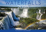 Waterfalls 2025 Rectangle Wall Calendar 16 Months Hanging Planner New Year Gift