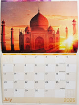 Sunset & Beaches - 2025 Rectangle Wall Calendar 16 Months Hanging Planner Gift