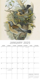 Garden Birds - 2025 Square Wall Calendar Pets Animals 16 Months Premium Planner - Side View
