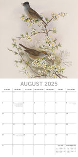 Garden Birds - 2025 Square Wall Calendar Pets Animals 16 Months Premium Planner - Top-Down View