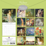 Fairies - 2025 Square Wall Calendar Arts 16 Months Premium Planner Gift - Front View