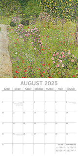 Klimt - 2025 Square Wall Calendar Arts Landscapes 16 Months Premium Planner Gift