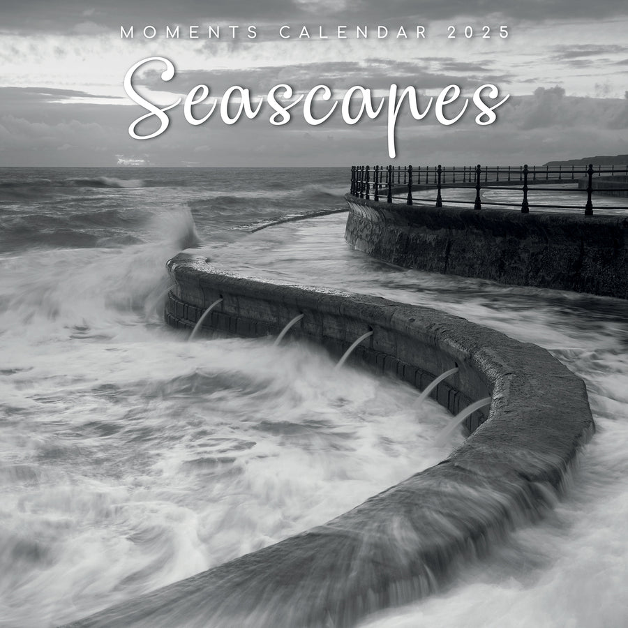 Seascapes - 2025 Square Wall Calendar 16 Months Premium Planner Christmas Gift