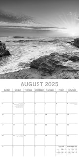 Seascapes - 2025 Square Wall Calendar 16 Months Premium Planner Christmas Gift - Top-Down View