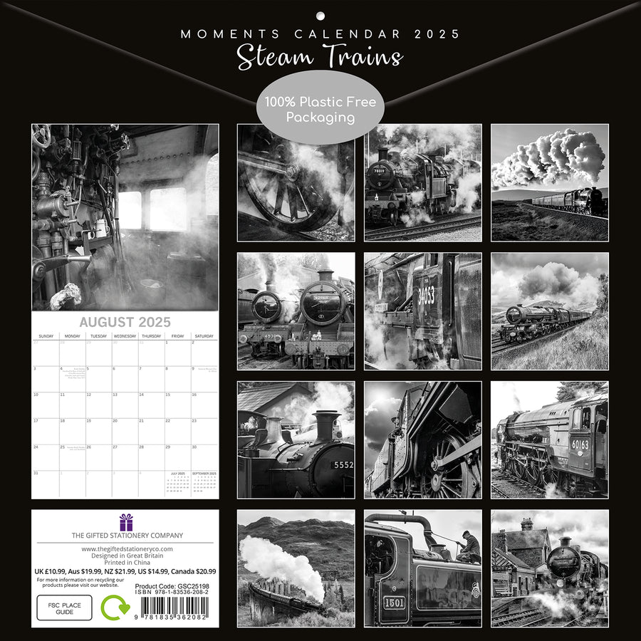Seascapes - 2025 Square Wall Calendar 16 Months Premium Planner Christmas Gift