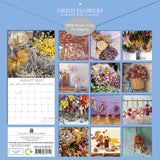 Dried Flowers - 2025 Square Wall Calendar Floral 16 Months Premium Planner Gift - Front View
