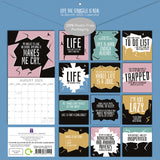 Life The Struggle is Real 2025 Square Wall Calendar 16 Months Planner New Gift - Front View