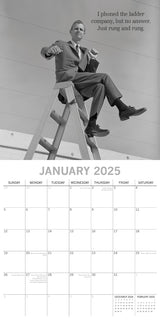 Witty One Liners - 2025 Square Wall Calendar 16 Months Premium Planner New Year