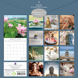 Zen - 2025 Square Wall Calendar 16-Month Christmas New Year Premium Planner Gift - Front View