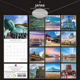 Japan 2025 Square Wall Calendar 16-Month Christmas New Year Premium Planner Gift - Front View