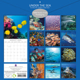 Under the Sea 2025 Square Wall Calendar 16 Months New Year Premium Planner Gift - Front View
