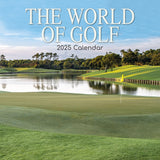 The World of Golf - 2025 Square Wall Calendar 16 Months New Year Planner Gift