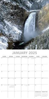 National Parks USA - 2025 Square Wall Calendar 16 Months New Year Planner Gift - Side View
