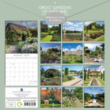 Great Gardens of England 2025 Square Wall Calendar 16Month New Year Planner Gift - Front View