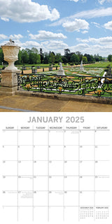 Great Gardens of England 2025 Square Wall Calendar 16Month New Year Planner Gift - Side View