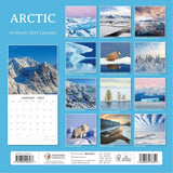 Arctic - 2025 Square Wall Calendar Nature 16 Month Premium Planner New Year Gift - Side View
