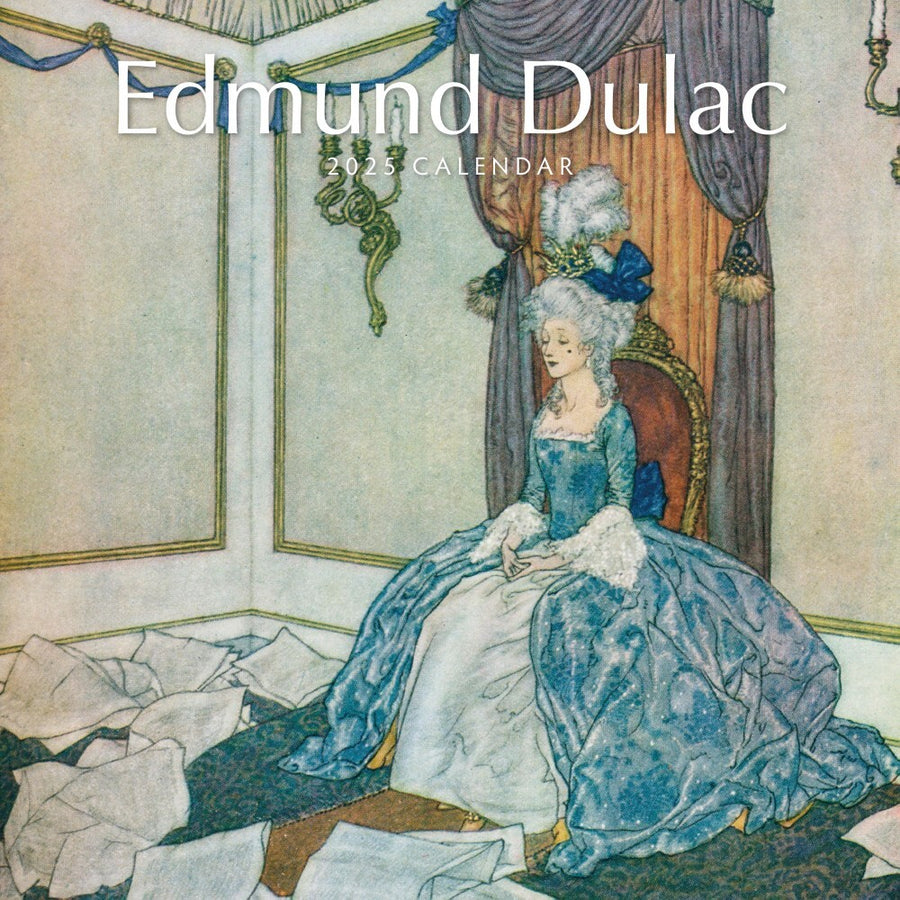 Edmund Dulac - 2025 Square Wall Calendar Fine Art 16 Months Premium Planner Gift