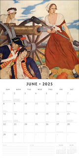 Edmund Dulac - 2025 Square Wall Calendar Fine Art 16 Months Premium Planner Gift - Front View