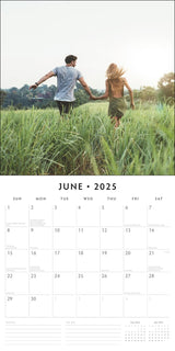 Inspiration 2025 Square Wall Calendar Mindfulness 16 Months Premium Planner Gift - Front View