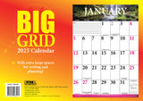 Big Grid - 2025 Rectangle Wall Calendar 13 Months Large Date Boxes Easy Planning