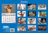 Hunks - 2025 Rectangle Wall Calendar 16 Months Planner Handsome Men Photos Gift - Front View