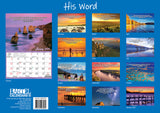 His Word - 2025 Rectangle Wall Calendar 13 Months Inspirational Bible Verses
