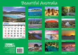 Beautiful Australia - 2025 Rectangle Wall Calendar 16 Months Scenic Landscapes