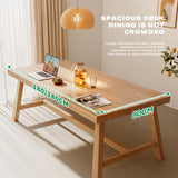 1.8M Solid Wood Dining Table Square Dining Table Dining Table Kitchen Furniture - Top-Down View