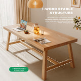 1.8M Solid Wood Dining Table Square Dining Table Dining Table Kitchen Furniture - Close-Up Angle