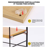 Desktop Storage Rack Bookshelf Office - 45-Degree Angle