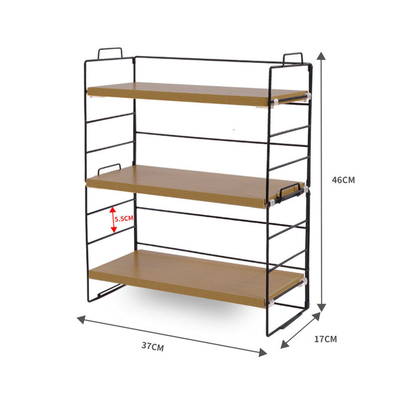 Desktop Storage Rack Bookshelf Office