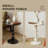 Side Coffee Table Storage Modern Plant Stand - Front View