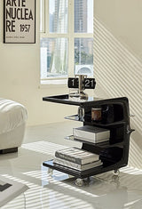 Movable Coffee Table Sofa Side End Table Bedside Modern Furniture - Front View