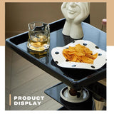 Movable Coffee Table Sofa Side End Table Bedside Modern Furniture - Top-Down View