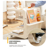 Movable Coffee Table Sofa Side End Table Bedside Modern Furniture - Rear View