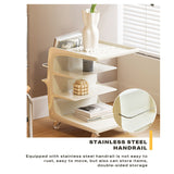Movable Coffee Table Sofa Side End Table Bedside Modern Furniture - Close-Up Angle