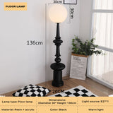 Retro Roman Living Room Floor Lamp Bedroom Art Sense Medieval - Close-Up Angle