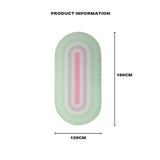 Modern minimalist gradient non-slip carpet rug - Side View