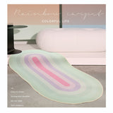 Modern minimalist gradient non-slip carpet rug - Top-Down View