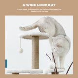Cat Tree Scratching Post Scratcher Tower Condo House Furniture Bed Stand - 45-Degree Angle
