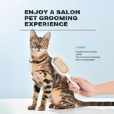 4 in 1 multifunctional pet hair cleaning depilatory comb - Low Angle