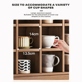 DISPLAY STAND TEA CUP SHELFING FURNITURE CUBE CABINET W/ DRAWERS - 45-Degree Angle