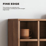 DISPLAY STAND TEA CUP SHELFING FURNITURE CUBE CABINET W/ DRAWERS - Rear View