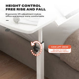 Movable lifting computer table bedside portable table (BLACK) - Side View