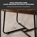 Removable Set of 2 Round Coffee Table  Walnut Nesting Side End Table Furniture - 45-Degree Angle