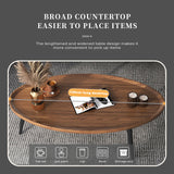 Coffee Table Living Room Accent Oval Table Contemporary Style Leisure Tea Table - Close-Up Angle